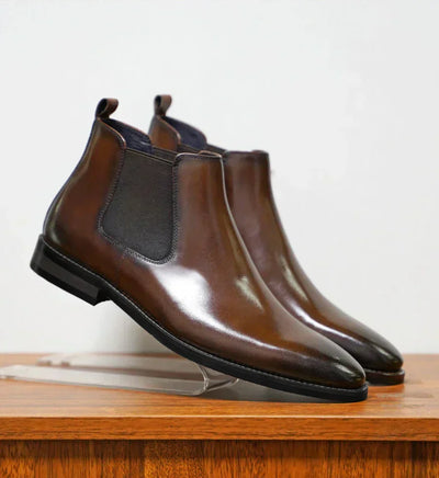 Derek | Refined Leather Chelsea Boots