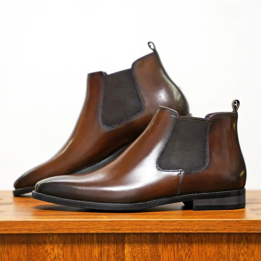 Derek | Refined Leather Chelsea Boots