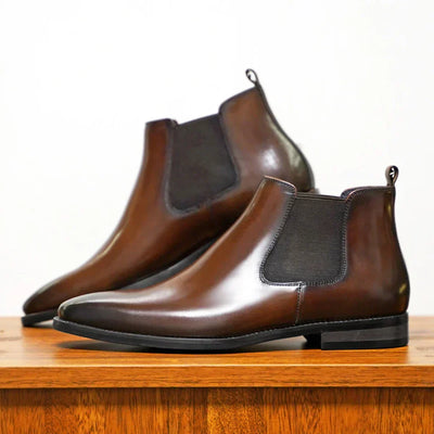 Derek | Refined Leather Chelsea Boots