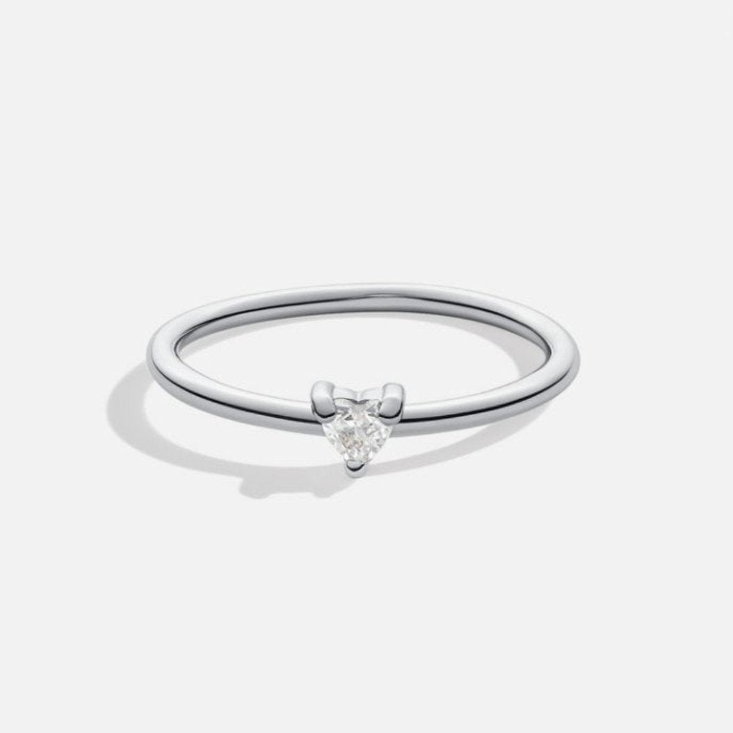 Kristine | Heart-Shaped Crystal Ring