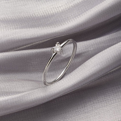Kristine | Heart-Shaped Crystal Ring