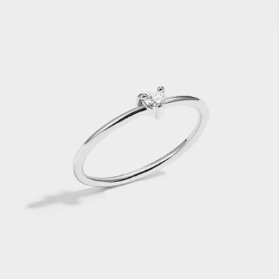 Kristine | Heart-Shaped Crystal Ring