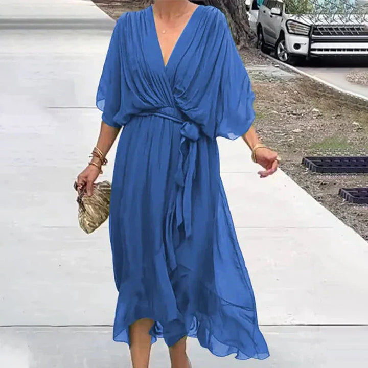 Ava's Grace | Midi Dress with Ruffles