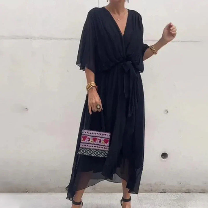 Ava's Grace | Midi Dress with Ruffles