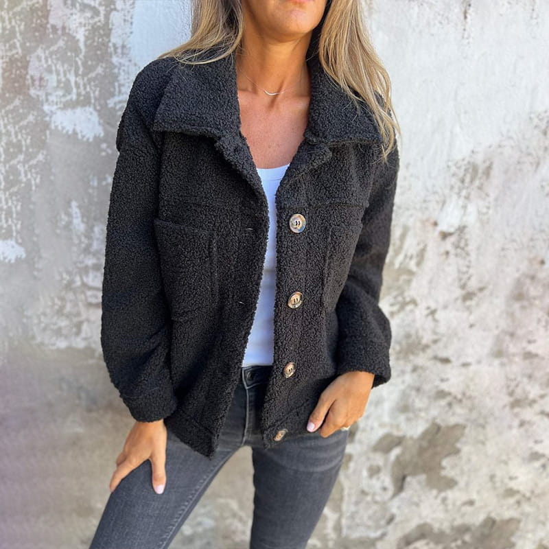 Aluna | Women's Effortless Chic Lapel Cropped Jacket