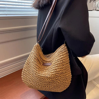 Elena | Straw Crossbody Bag