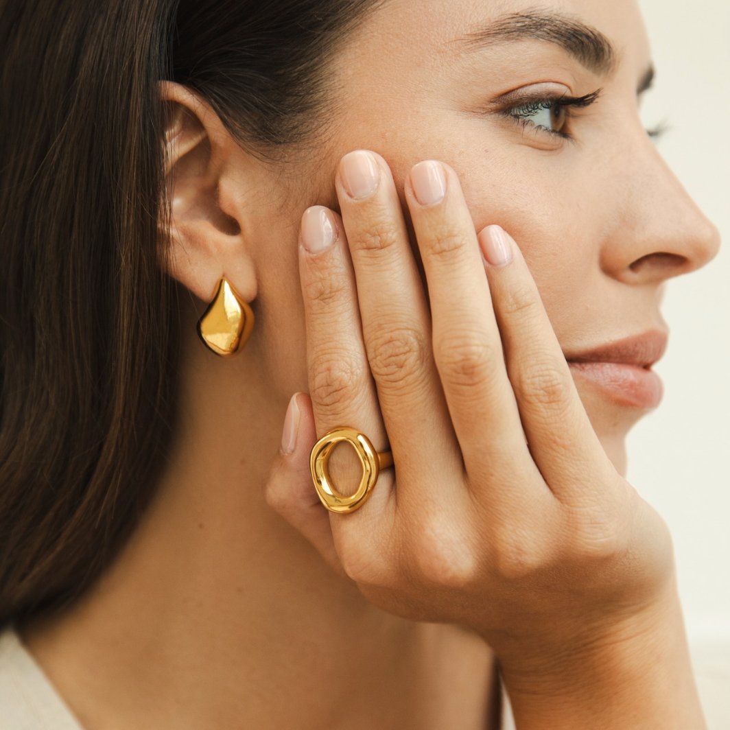 Vina | Melted Gold Ring
