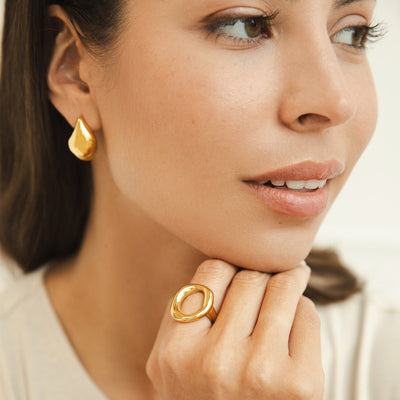 Vina | Melted Gold Ring