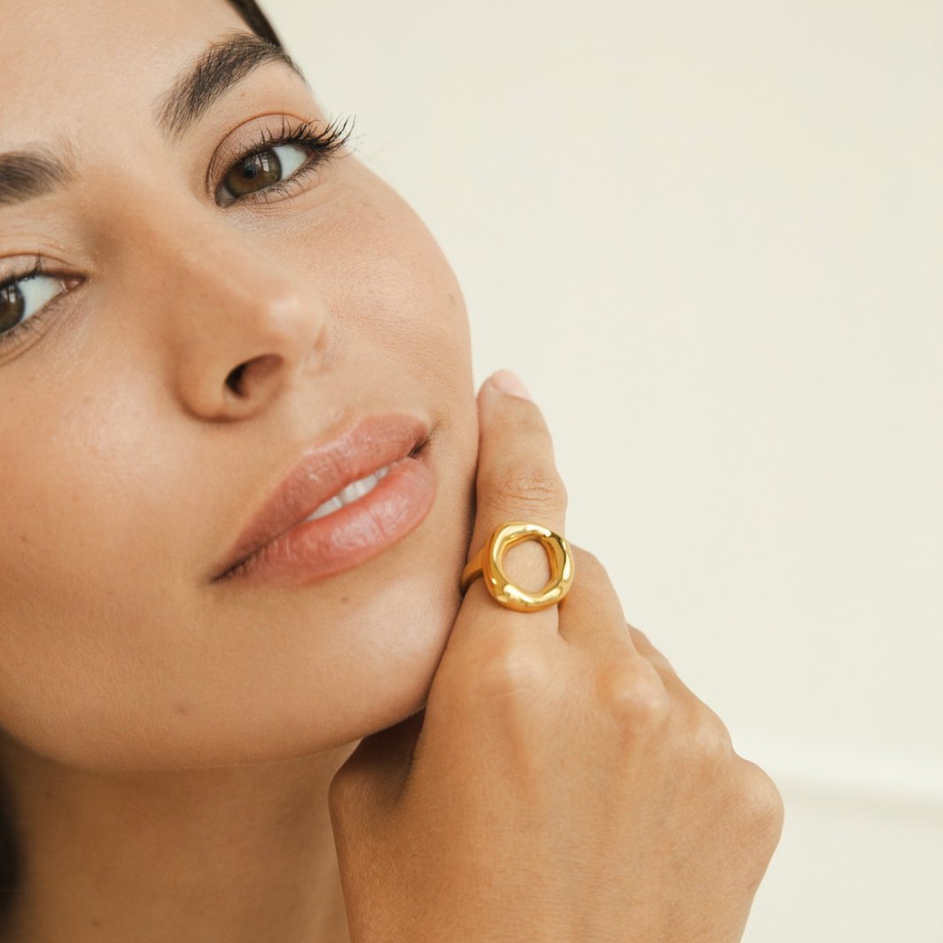 Vina | Melted Gold Ring